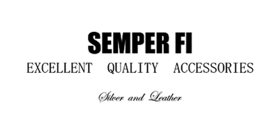 SEMPER FI — EXCELLENT QUALITY ACCESSORIES — Silver and Leather